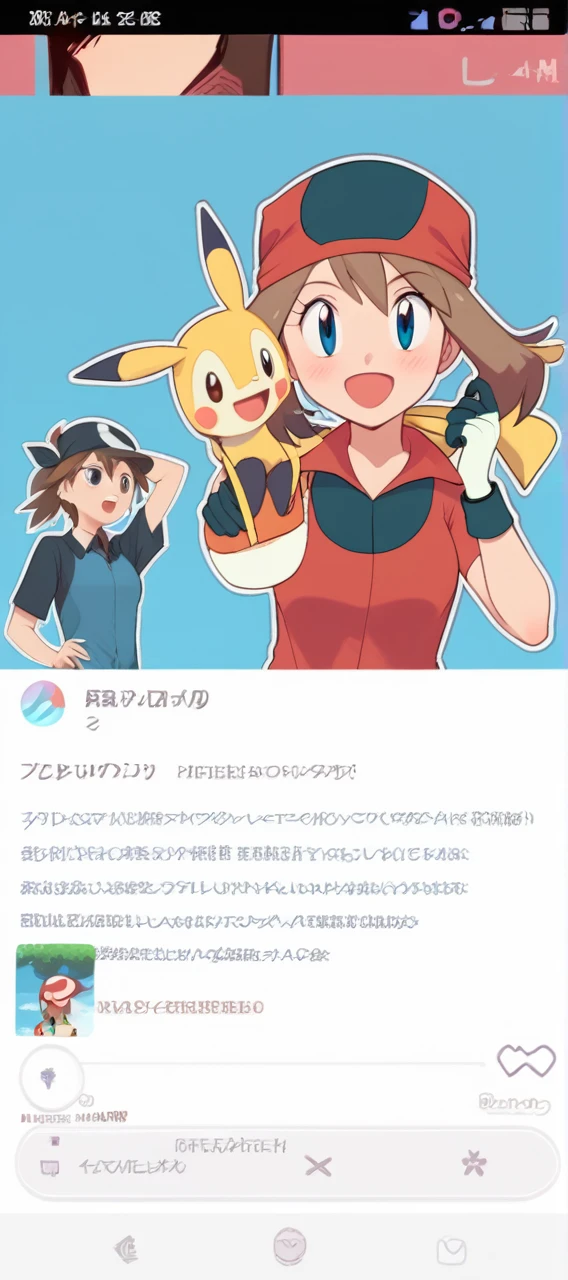 score_9, score_8_up, score_8, medium breasts, (curvy), cute, eyelashes, zzMay, breasts, looking at viewer, blush, open mouth, bangs, shirt, upper body, short sleeves, outdoors, sky, day, collared shirt, cloud, smile, arms up, tree, eyelashes, red shirt, arms behind head, bandana, bush, official style, red bandana, embedding:zPDXL,