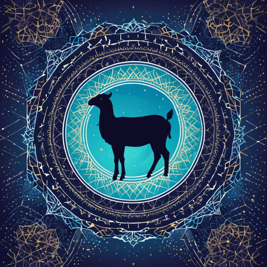 eid adha flayer. with a geometric style, flat, with neat shapes