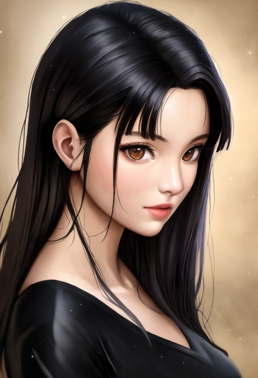 whaite hair,blacksilk