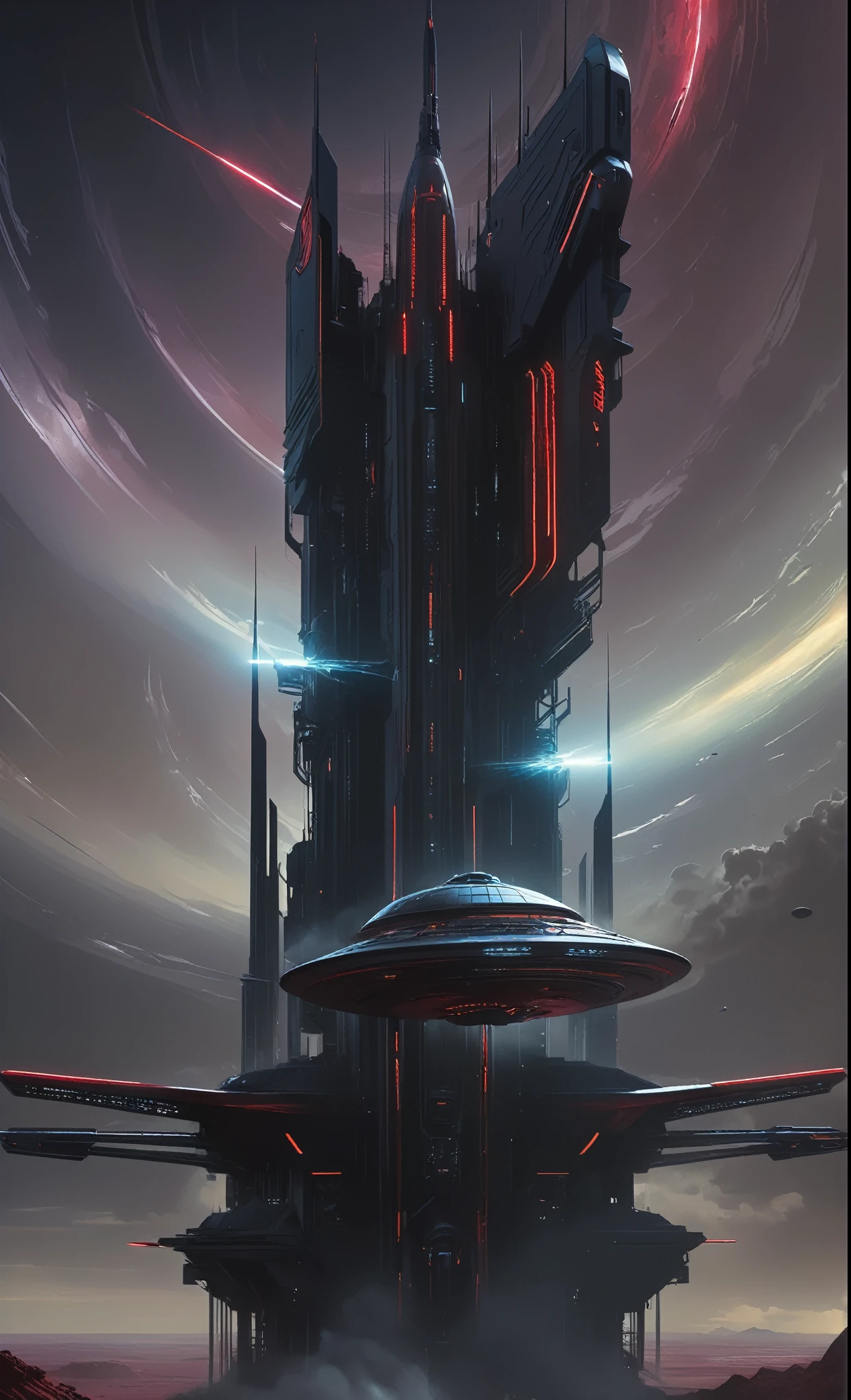 Luis Duarte Art - Crimson Sci - Fi Mystique style, by Luis Duarte, Luis Duarte style, Space Art, Sci-Fic Art, Dark Influence, NijiExpress 3D v3, Kinetic Art, Datanoshing, Oilpainting, Ink v3, Splash style, Abstract Art, Abstract Tech, Cyber Tech Elements, Futuristic, Epic style, Illustrated v3, Deco Influence, AirBrush style, drawing, Metallic Effect, Geo2099 style, Mixpnk