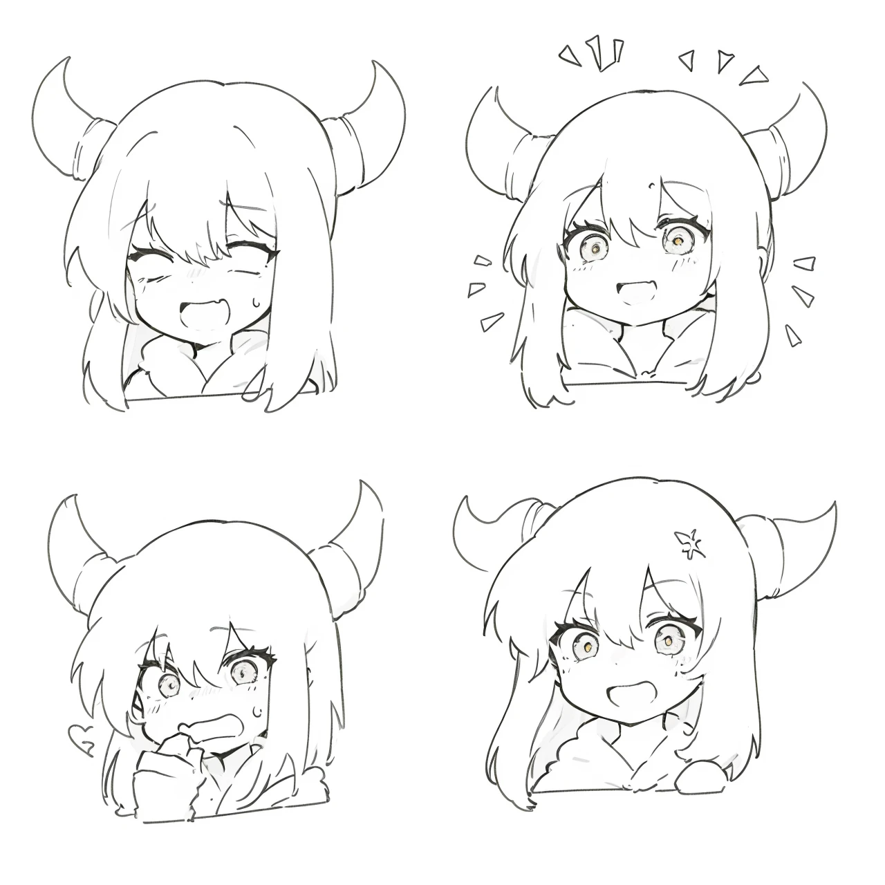 shock,smile,Anxious,angry,purple eye yellow eye,oodeye,emoji