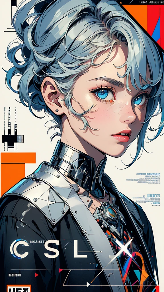 (((masterpiece, highest quality))),(((solo:1.2))),(((1girl:1.2))),32k wallpaper, very detailed, poster, vintage science fiction, 1960s,(((((geometric cinematic movie poster))))), (bauhaus), shape,(((abstract))), mid century modern, movie poster, vintage, Perfect Lady,1970's, halftone, speech bubble,(((portfolio,Close-up))),(((various angle))),(((bust up))),((highlight)),Vast landscape,((((heterochromia)))),(((complete. detailed face))),(((Extremely talented))),(((most complecated machine)))