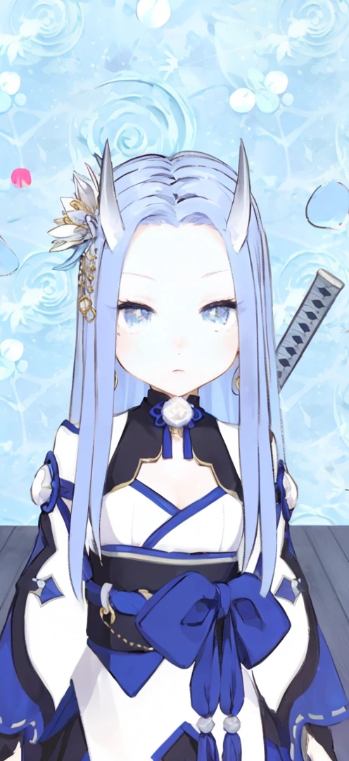 (highest quality, 8K, cg, Beautiful details upper body, , thumb girl, taffeta coat dress, space background, complex facial features, flowing long hair, almond shaped eyes, Elaborate eye makeup, long fluttering eyelashes, Big eyes blink with a starry gaze, exquisite lip detail, soft and harmonious style),Empress of the universe,god々queen of,stern look,serious expression,blue hair,gold decoration,angry face,