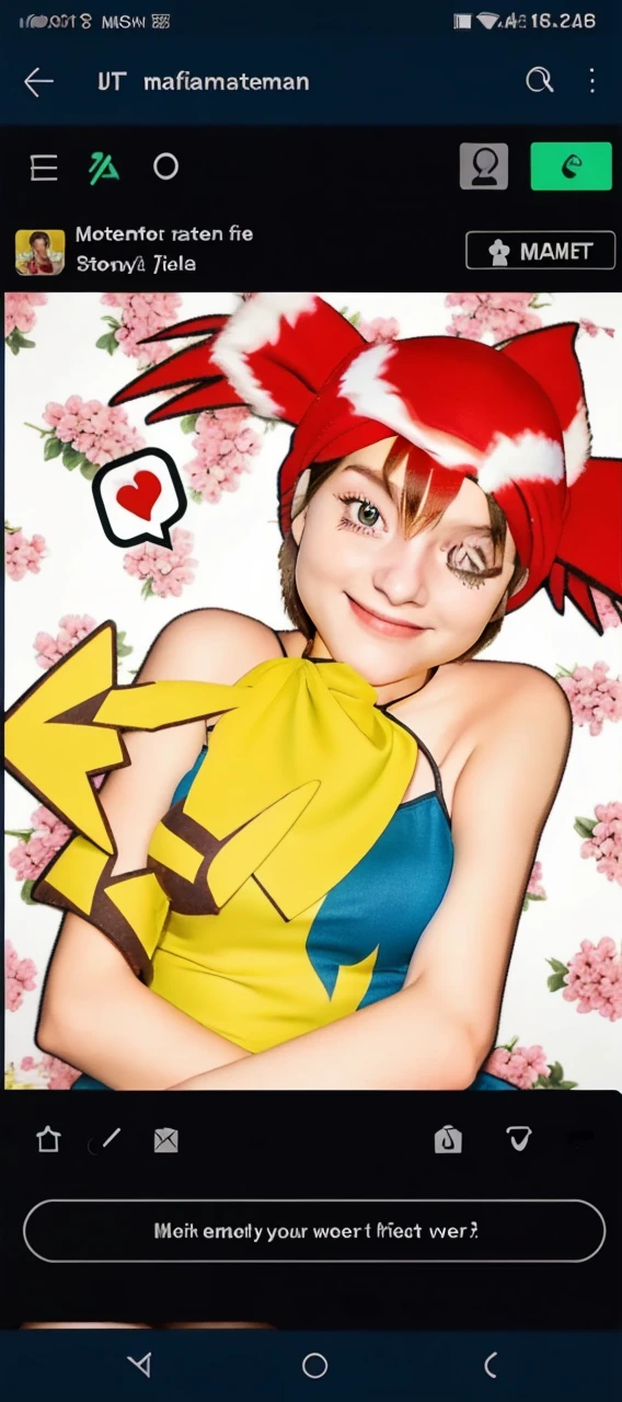 forest, 1girl, character_pokemon_may, solo, cowboy shot, sitting, on ground, from behind, from above, from side, looking at viewer, smile, closed mouth, bandana, shirt, skirt, bike shorts