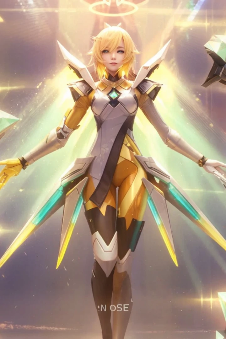 Beatrix m4 , yellow hair , beautiful , 3d face , 3d , women .