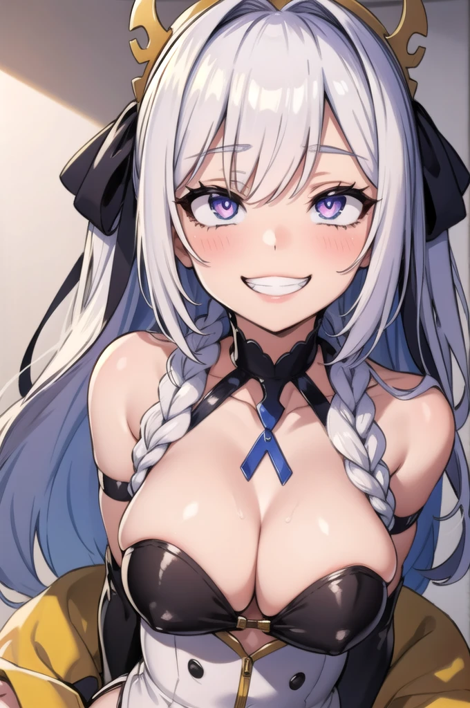 1girl,solo,ahegao,wide grin,