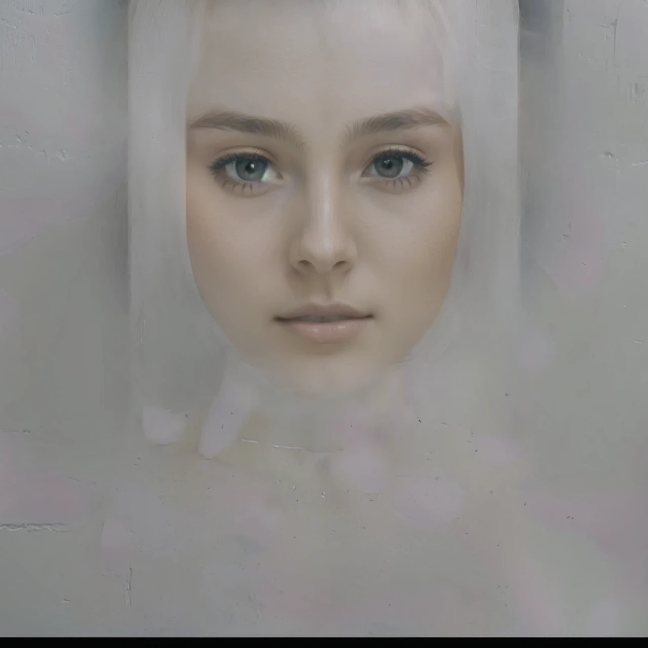 1girl,  background the wall, pas photo, front view, look from front, detail realistic UHD 4k 