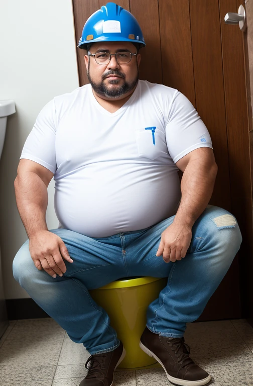 ((sitting on the toilet)),((looking and leafing through porn magazines)), his jeans are lowered next to his shoes to the floor and he is sitting naked naked sitting naked sitting naked sitting)), plump, chubby, extremely thick thighs, large belly, wearing only green swim trunks. He doesn't wear a shirt.muito barbudo. 56 anos.apana 1 umbigo. Barriga detalhada. wearing cap. Homem barbudo gordo e sexy de 50 anos,cheio de suor,corpo todo,barriga grande, barba branca, fios brancos,((Wearing a white shirt and blue jeans engineer helmet)),rosto atordoado,Abra as pernas, o banheiro , vista de baixo, luta livre, uniforme de engenheiro, construtor. Api. detalhado, gesticulando para o expectador fotografia de Corpo completo imagem de corpo inteiro.