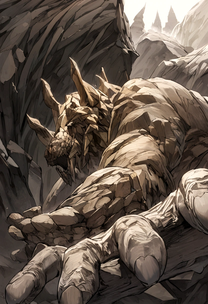 2D poderes de criar golem de pedra de fogo