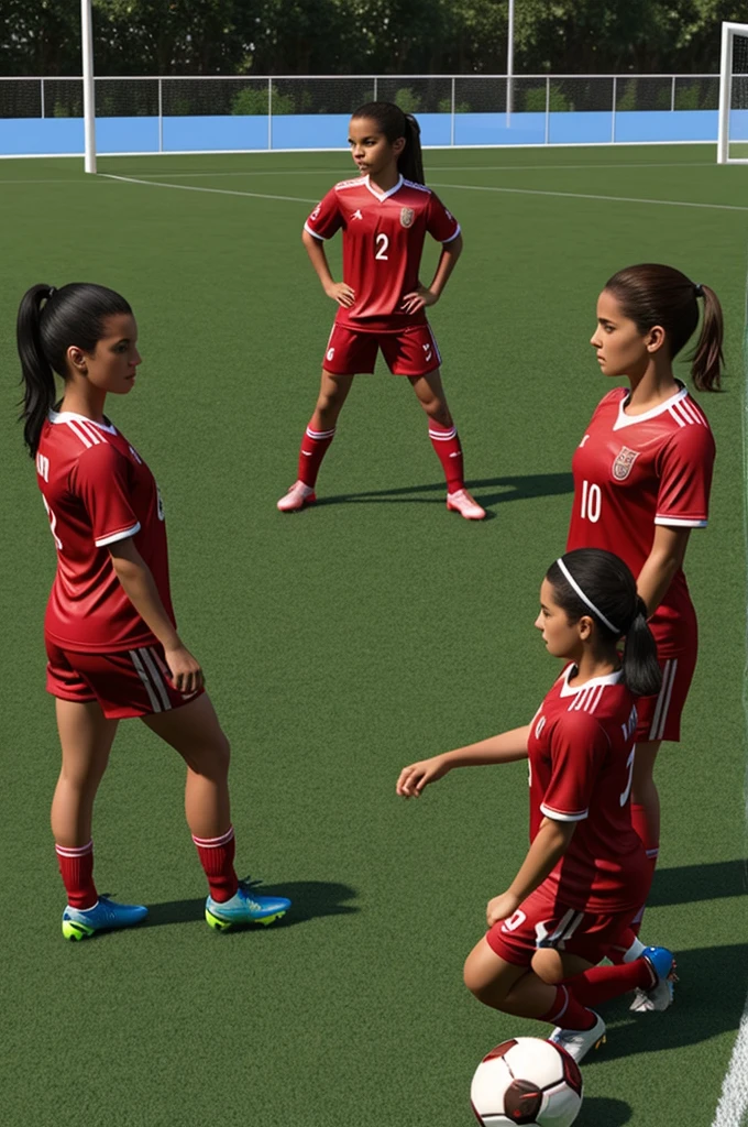 Chicas 3d futbolista 
