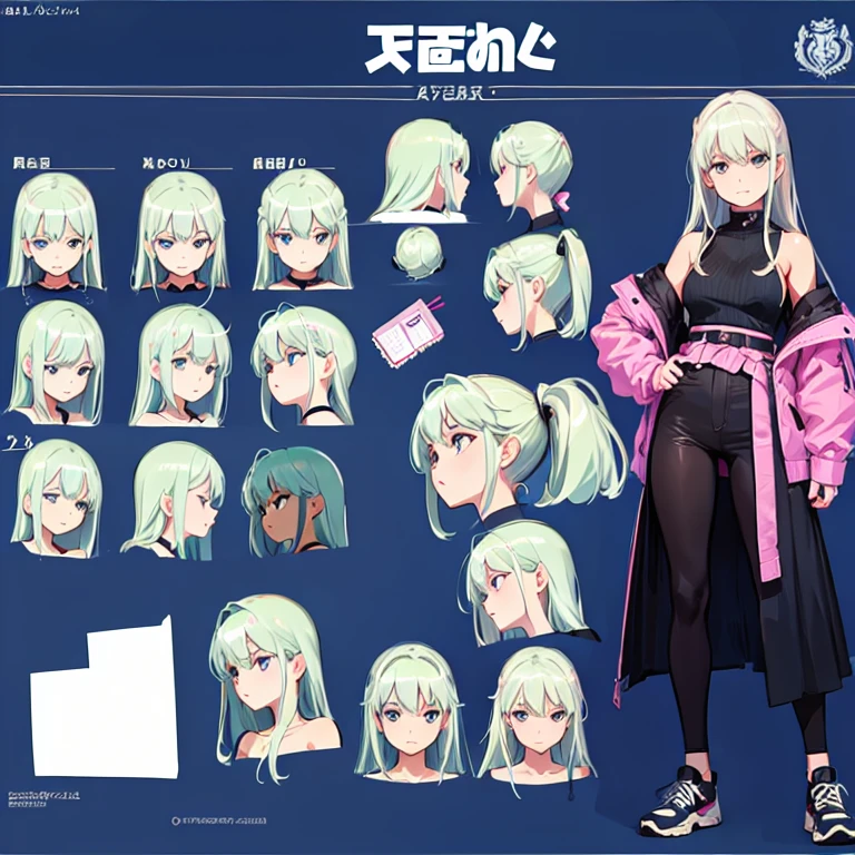 girl, Model Sheet, face, Performance ,Tidy.
