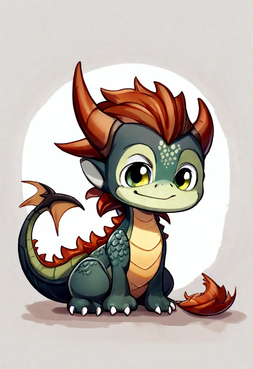 (cute little british dragon:1.5),character design, label design, (dibujos animados:1.3),(chibi:1.2),(estilo pixar:1.2),(cute expression:1.1),(ojos grandes:1.1),(Acuarela:1.1),(separado del fondo blanco:1.1) black hair combed back