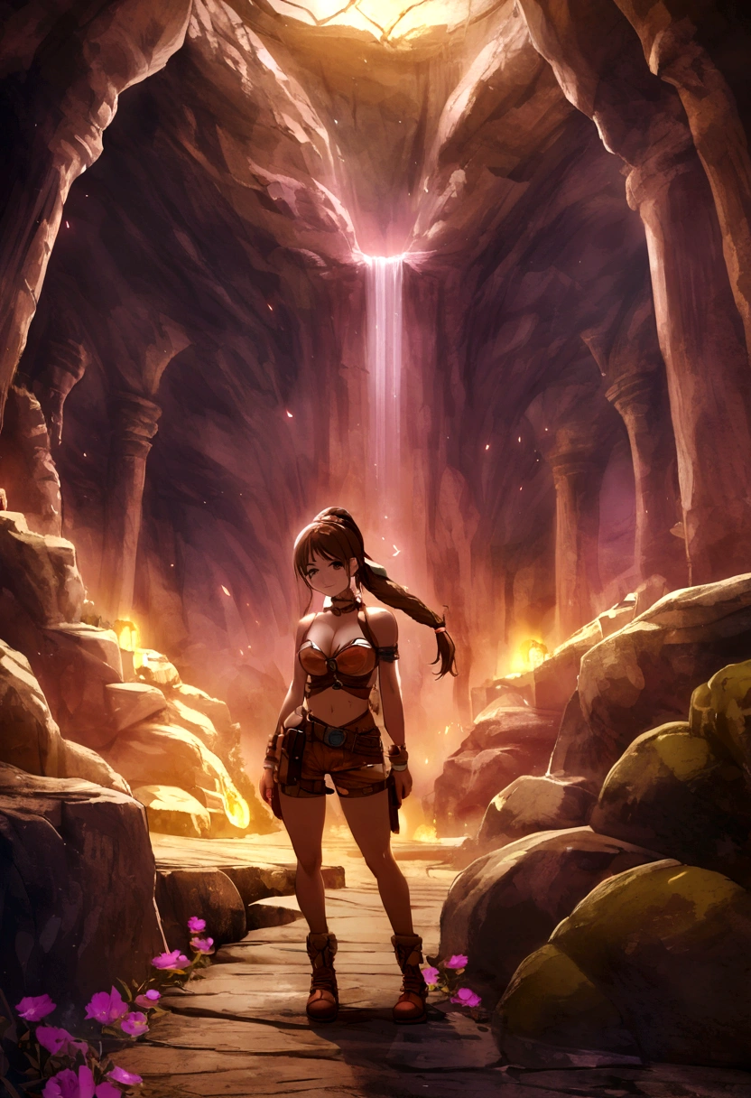 Tomb Raider 96 game Lara in the Caverns