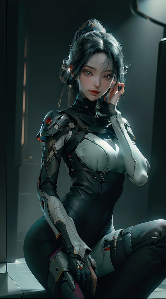 ((Best quality)), ((masterpiece)), (detailed:1.4), 3D, an image of a beautiful cyberpunk female,HDR (High Dynamic Range),Ray Tracing,NVIDIA RTX,Super-Resolution,Unreal 5,Subsurface scattering,PBR Texturing,Post-processing,Anisotropic Filtering,Depth-of-field,Maximum clarity and sharpness,Multi-layered textures,Albedo and Specular maps,Surface shading,Accurate simulation of light-material interaction,Perfect proportions,Octane Render,Two-tone lighting,Wide aperture,Low ISO,White balance,Rule of thirds,8K RAW,