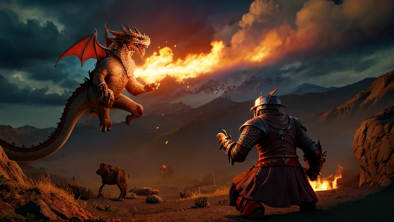 On his journey, Alan met a wise sage,
who told him that only bravery and belief
could defeat a dragon like Sargoth.