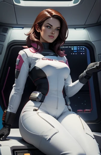 curvy thick, Miranda Lawson in her starship