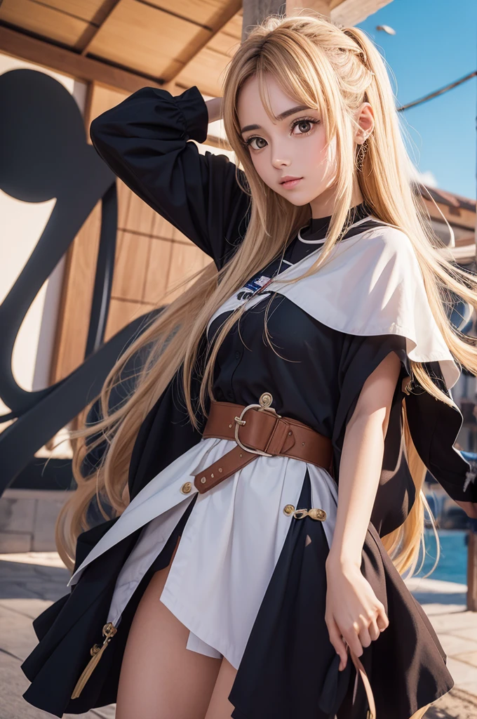 Uma de anime expondo seus seios