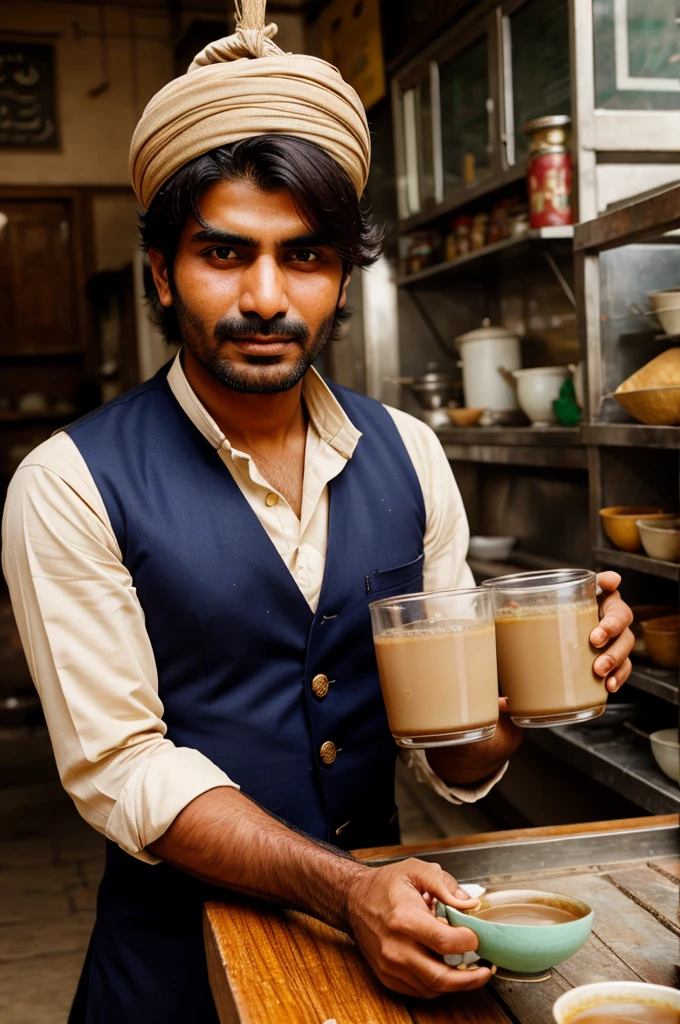 A Pakistani chai wala ,who give chai to all world
