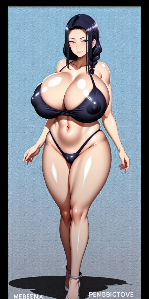 (masterpiece, HI quality: 1.1) 1girl full body standing good face，plump body，muscle body，bodybuilder muscle, nice ass，big breasts，narrow waist，fat hip，thick legs, hairstyle: braid, Color Hair: PINK long hair, Blindfolded: NO EYES, Skin: White (porcelain skin, sparkly skin), muscular, thighs, Mature woman, Abs, looks at the viewer smiling, extremely huge breasts, maternal, chest cover with clothes (Hell knight ingrid (anime style) Demon Knight Ingrid (OVA))detailed face，clear facial，Perfect facial features，