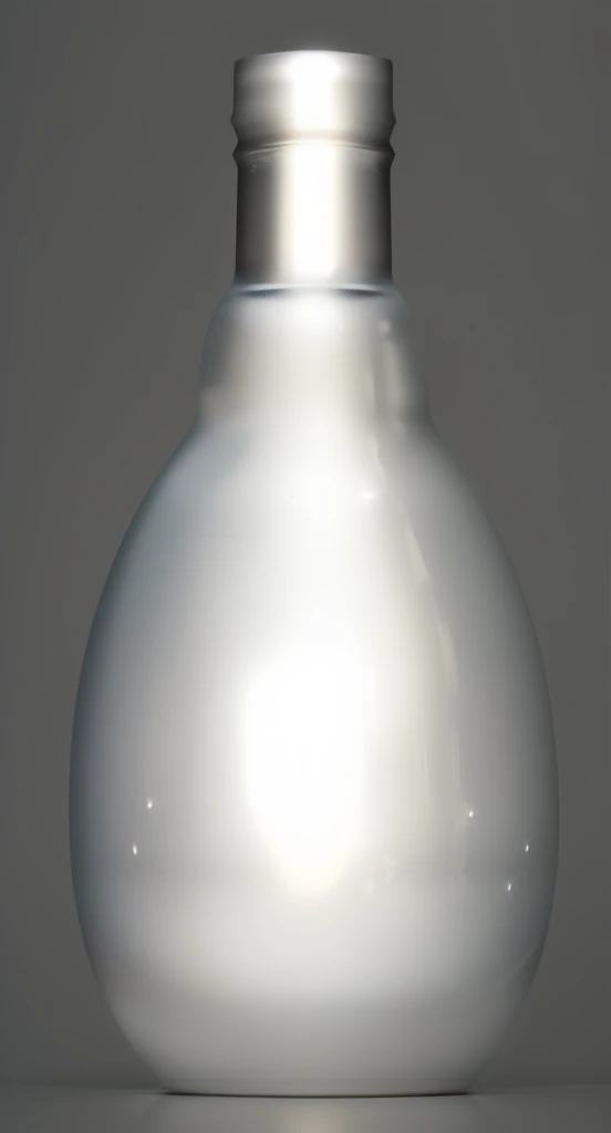 Close up of light bulb on grey background, Smooth light shadows, Smooth Shadows, round bottle, glass bottle, bottle, Smooth rendering, Simple shadow, Ray Tracing Rendering, Ray Traced Lighting, Fully present light and shadow, Soft image shadows, Soft diffuse light, Smooth surface rendering, rendered with blender, Condensation water drop rendering, Airbrush Rendering
