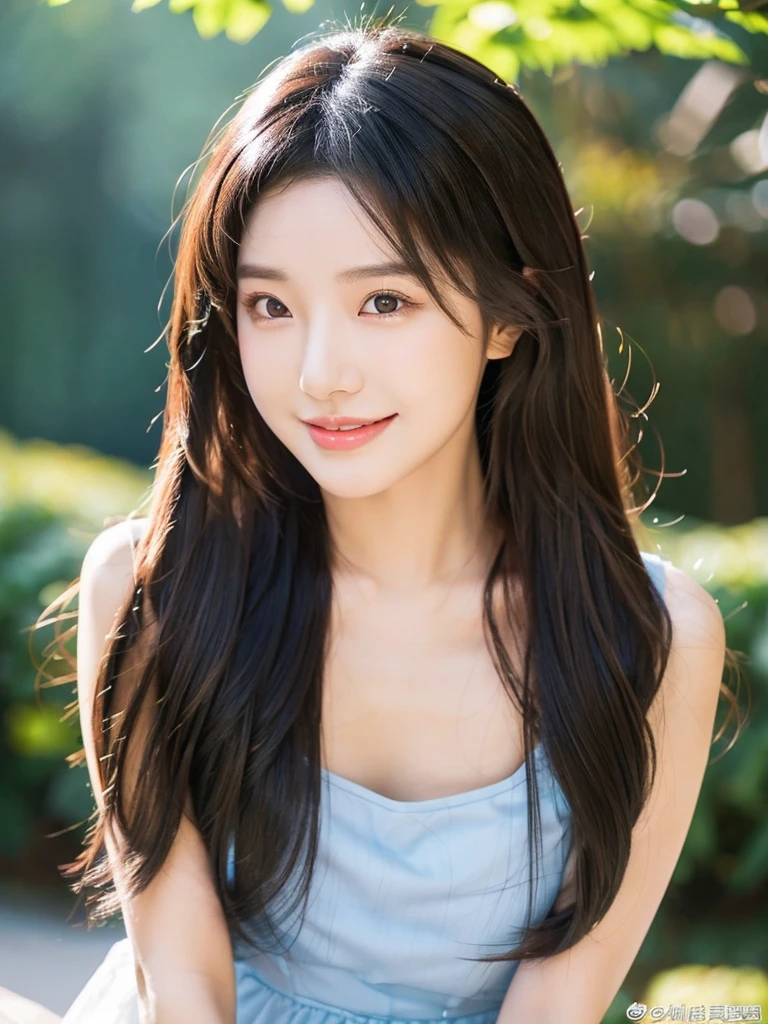 Kwon Eun-bi is a 28-year-old Korean young adult with: Long brown and black hair with blue streaks in hairstyles that enhance her face. Big, brown eyes that are expressive and captivating.
Clear, radiant skin. Charming smile, her curved lips and contagious smile light up her face.
Medium height and a natural body made up of curves that are sixths proportional to her. Medium , and a slimmer body.
She wears feminine clothes that highlight her beauty, elegance and curves.