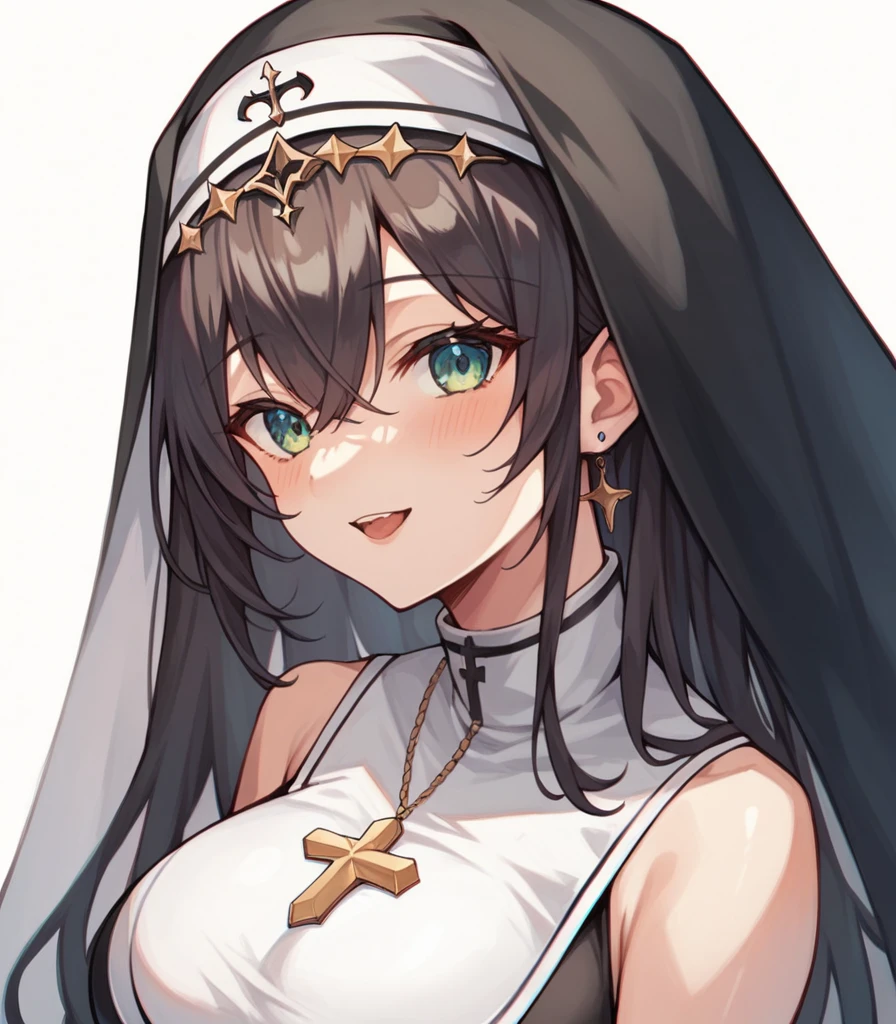 1girl, houshou marine \(nun\), hololive