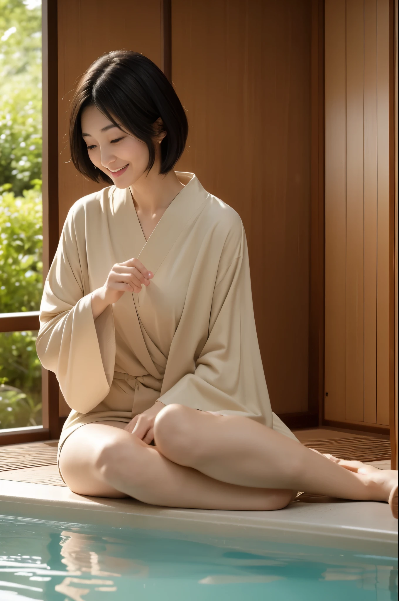 masterpiece, highest quality, 4K, Ultra-high resolution, mishoujo, Painting, Beautiful eyes and fine face, figure, Beautiful details, high resolution figure, Shine_white_particle, One girl, Small breasts、Large Breasts、High 、Japanese、Japanese Idols、A kind smile、