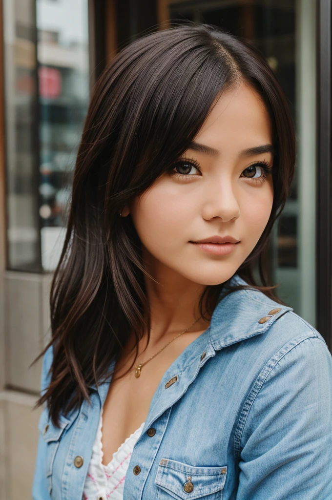 Girl in jense