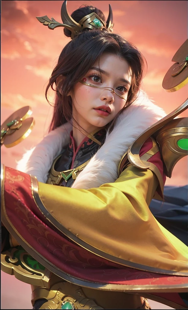 a close up of a 4 girls  ,pink hair , big booobs ,  shadowbringers cinematic, 4 k detail fantasy, a beautiful fantasy empress, game cg, xianxia fantasy, xianxia hero, 2. 5 d cgi anime fantasy artwork, cinematic goddess close shot, ruan jia and artgerm, wow 4 k detail fantasy, hyperdetailed fantasy character
