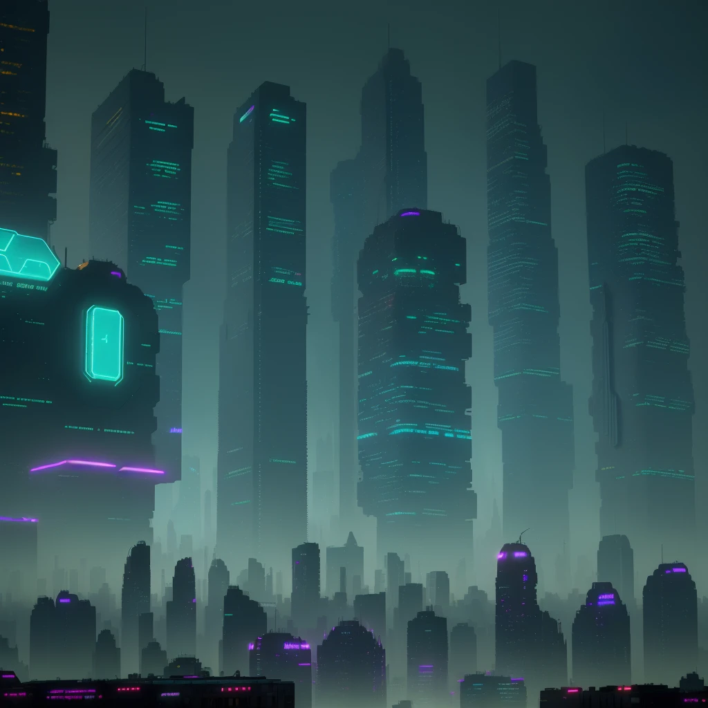 Envision cities of the near future, depicted in science fiction films with acid rain and neon signs illuminating the buildings. Picture an abandoned metropolis, a sprawling urban landscape bathed in cinematic and backlighting, rendered in UHD with high resolution and superior quality, offering multiple perspectives, each a masterpiece of accuracy and intricate detail.