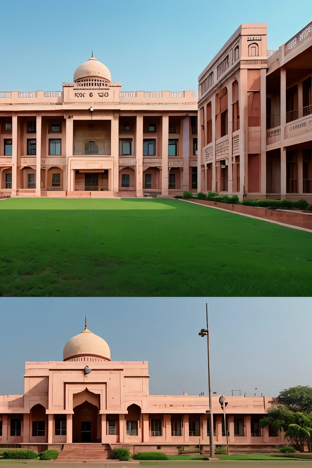 A captivating YouTube thumbnail for a video on "Education trap in India" featuring a collage of students , and a School building . The Indian school building serves as the background. The overall design is investigative and eye-catching, inviting viewers to delve into the world of scams in India without resorting to sensationalism or misleading visuals.