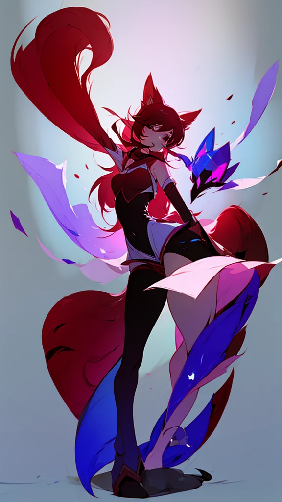 League of Legends Ahri,Full body photo,Normal pose
