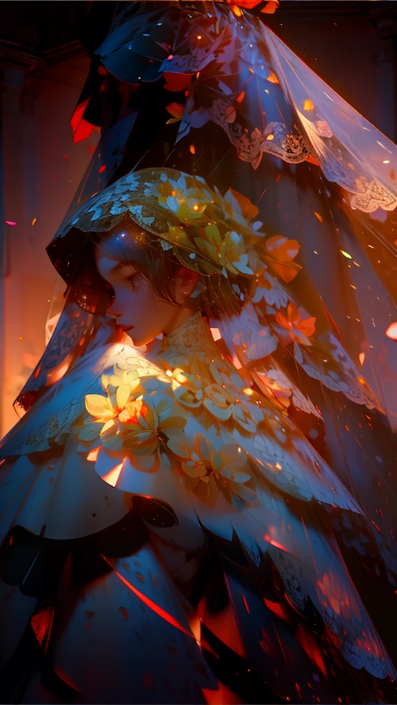 1 girl, Masterpiece, height, Sonic Edge_Rias_Gremory, ((wedding dress, church, bridal veil, wedding, bunch of flowers))