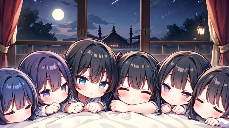 6+ girls、Lori、Are sleeping、night
