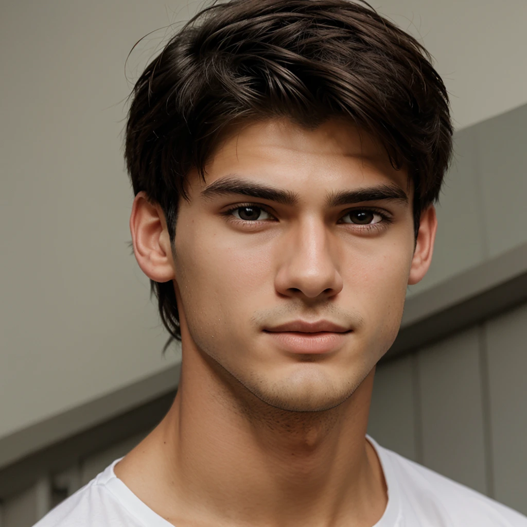 Create me a toon of a handsome boy around 17 years old