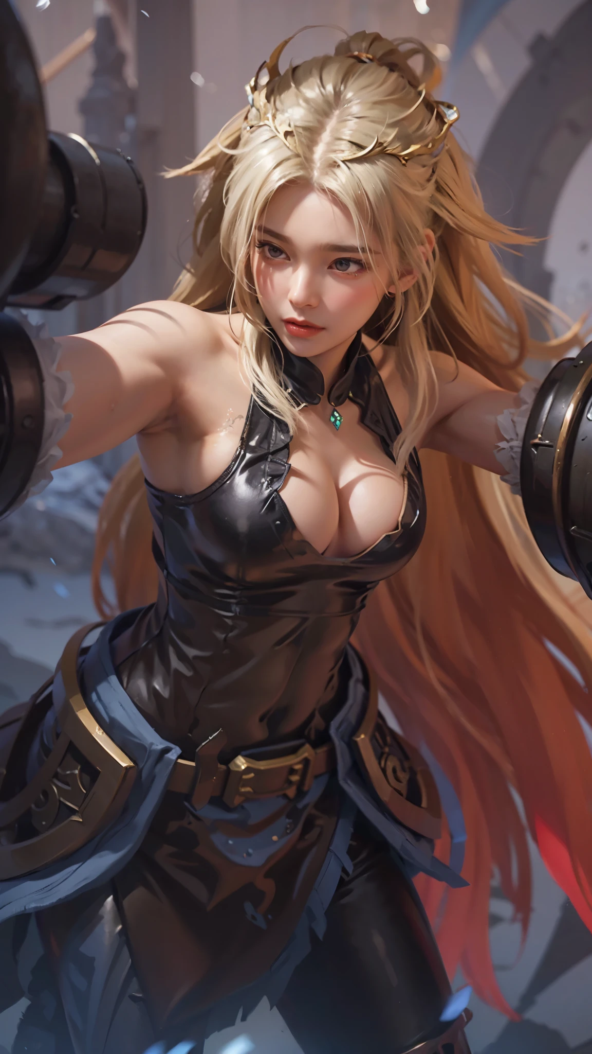 a close up of a woman(dragon demon ) white hair and outfit, big booobs , shadowbringers cinematic, 4 k detail fantasy, a beautiful fantasy empress, game cg, xianxia fantasy, xianxia hero, 2. 5 d cgi anime fantasy artwork, cinematic goddess close shot, ruan jia and artgerm, wow 4 k detail fantasy, hyperdetailed fantasy character