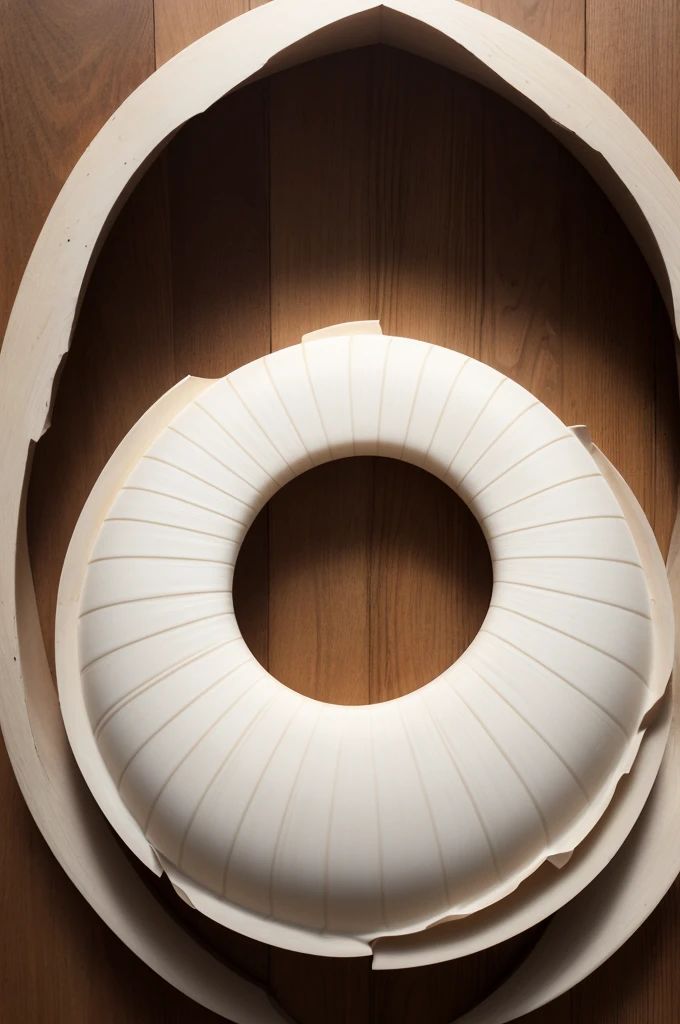 Logo Búzios shell with smooth lines forming the silhouette of a cross in the center of the shell's opening.