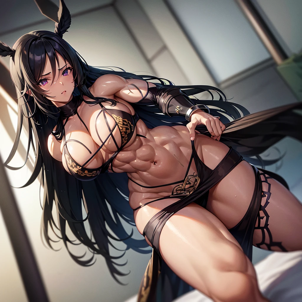 cartoon of a woman in a tight dress, Nico Robin,superhero bodybuilder,clothes,muscular girl,, commission for high resolution,STF 5 female muscles style, seductive anime girl, detailed anime digital artsexy woman muscle sweat, perfect body, lockhart seductive portrait, fatal female face,Black long hair,, official artwork by terabruno Unreal Engine 9 (ultra realistic) (5D cinematic) (ULTRA DETAILED) FULL HD 120K wallpaper,