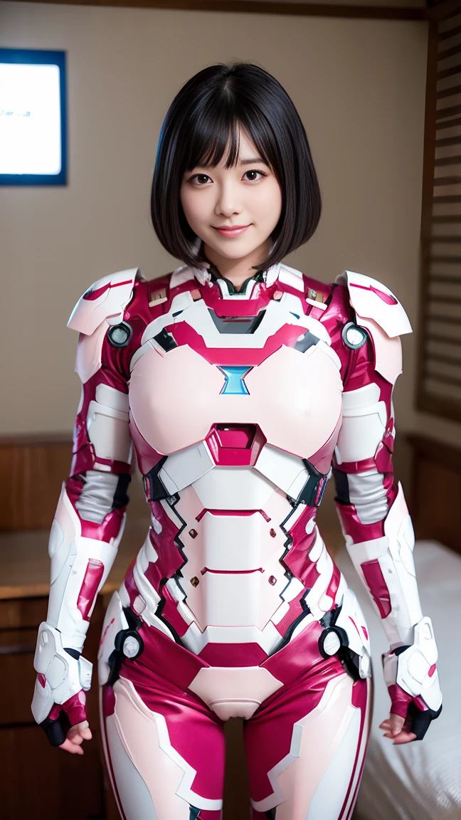 (super highest quality、In 8K、Masseter muscle part、delicate illustrations、Full body Esbian),Wearing a dark pink and white Iron Man suit、A beautiful and bewitching Japanese 22-year-old woman、plump body、black haired、bob cut、A slight smile、dynamic pose、Bedroom、NSFW,(super highest quality、In 8K、masterpiece、delicate illustrations、Full body Esbian),(She wears a white and pink distressed Iron Man suit.:1.2)、A beautiful and bewitching Japanese 25-year-old woman、plump body、curly black hair、smile、izakaya、publish one'chest of、show off your chest、I want to see up to my kneecaps、(vagina、sex in:1.3、1 Strong man、big penis)