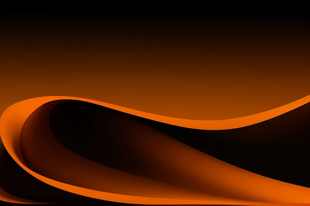 orange black grainy gradient wave curve flat minimalist design no texture
