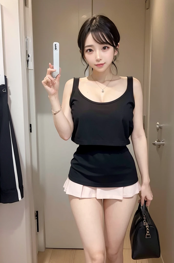 Esthetician、Short skirt、Panties that look like they can be seen、Fair skin、Butt、Men's beauty salon、Angle from below、Covered in oil、On all fours、straddling the male