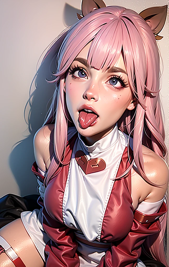 1girl, (sticking out her tongue out), (tongue), ultra high res, photorealistic, best quality, 8k resolution, masterpiece, cat ears, choker, garter belt, garter straps, latex, competitive swimsuit, tank top, close up face view, (ahegao), kneeling, oh face, Open your mouth wide, Stick out your tongue to receive, One hand in your mouth, Ecstasy, (White sperm on your face), Face up, Shoot from above, (White sperm dripping from your mouth), Tongue sticking out, (White sperm accumulation on the tongue), ecstatic look, a large amount of white sperm in the mouth, holding a very thick brown frankfurt in your hand, Sucking very thick brown frankfurters, cheeking very thick brown sausage, a large amount of white sperm from the tip of a very thick brown frankfurter, white sperm on the chest, delicate fingertips, complicated fingertips, sucking a thick brown mountain jaw to the back of the throat white sperm leaking from the gap, water discharge from the crotch, a large amount of sperm all over the body, a large amount of vaginal shot, nsfw, eyes roll back, eyes up, zero two