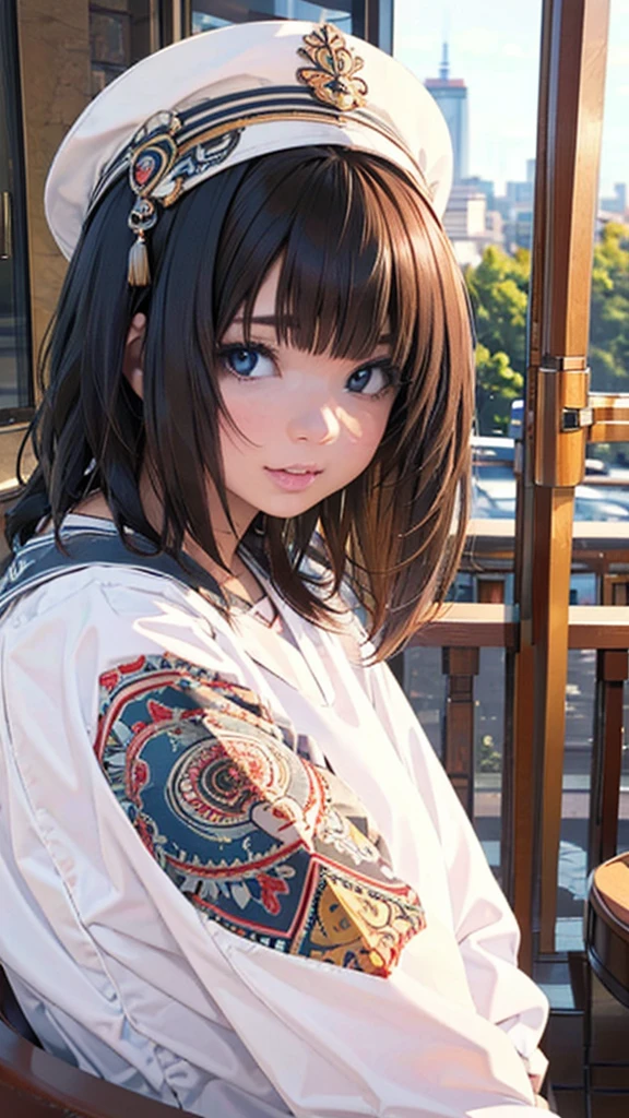 Official Art, wallpaper, Very detailed, (((Very detailedな目と顔))), shut up., masterpiece, highest quality, Realistic portraits, (ZenTangle, Mandala, Tangle, EnTangle), Complex clothing, Very detailed, Dynamic Angle, The most beautiful form of chaos, elegant, Brutalist Design, Vibrant colors, Romantic Chinese Flowers