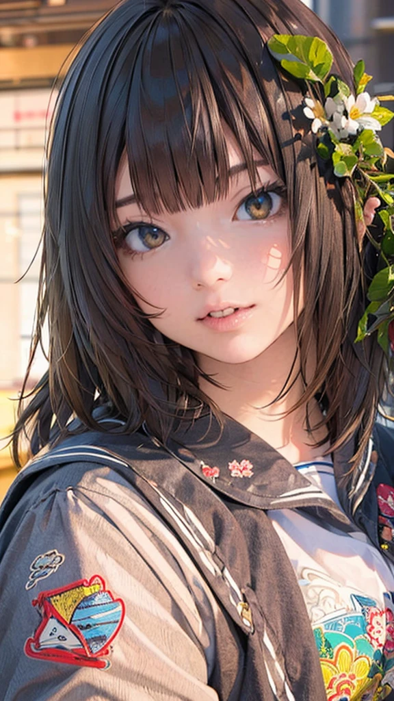 Official Art, wallpaper, Very detailed, (((Very detailedな目と顔))), shut up., masterpiece, highest quality, Realistic portraits, (ZenTangle, Mandala, Tangle, EnTangle), Complex clothing, Very detailed, Dynamic Angle, The most beautiful form of chaos, elegant, Brutalist Design, Vibrant colors, Romantic Chinese Flowers