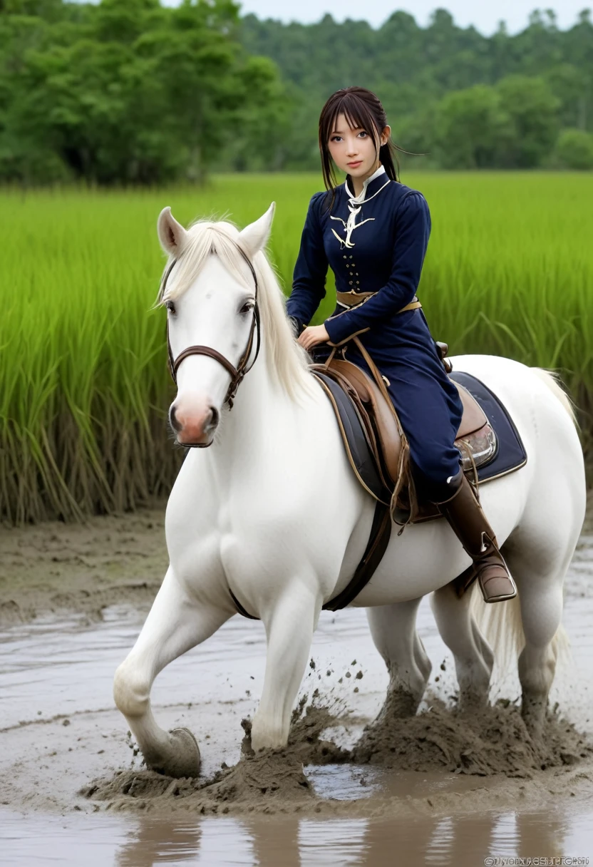 (((masterpiece))),(((highest quality))),((Tabletop:1.4, highest quality)), (Realな写真:1.4),
((1 cute girl knight)),rodeo,rice field road,
(超High resolution:1.2),, wonderful, Very detailed CG Unity 8k wallpaper, Very detailed, High resolution,draft horse ridden by japanese cute girl,tight,r18,adventure,girl and horsestuck sticky swamp:8.0,
Cold Light, Beautiful detailed girl, Droopy eyes,Very detailedな目と顔, Beautiful and exquisite nose, Beautiful and exquisite, draft horse ridden by a girl can't move in swamp because its body is drowned in the sticky mud:10.0 , looks pained ,Displeased face:4.0,Real,Anatomically correct