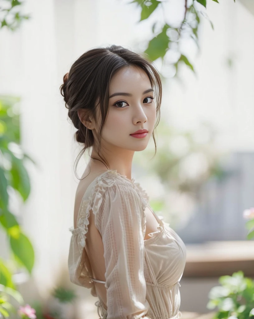(best quality,masterpiece:1.2,realistic,photorealistic:1.37),
(perfect breast shape, E cup:1.2), beauty detailed face, beautiful black hair, perfect nose,
, no make-up, nice body,