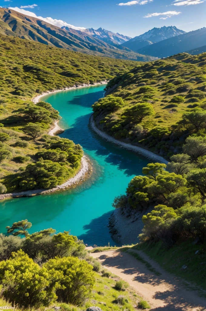 Crea un video de 10 segundos con un paisaje realista