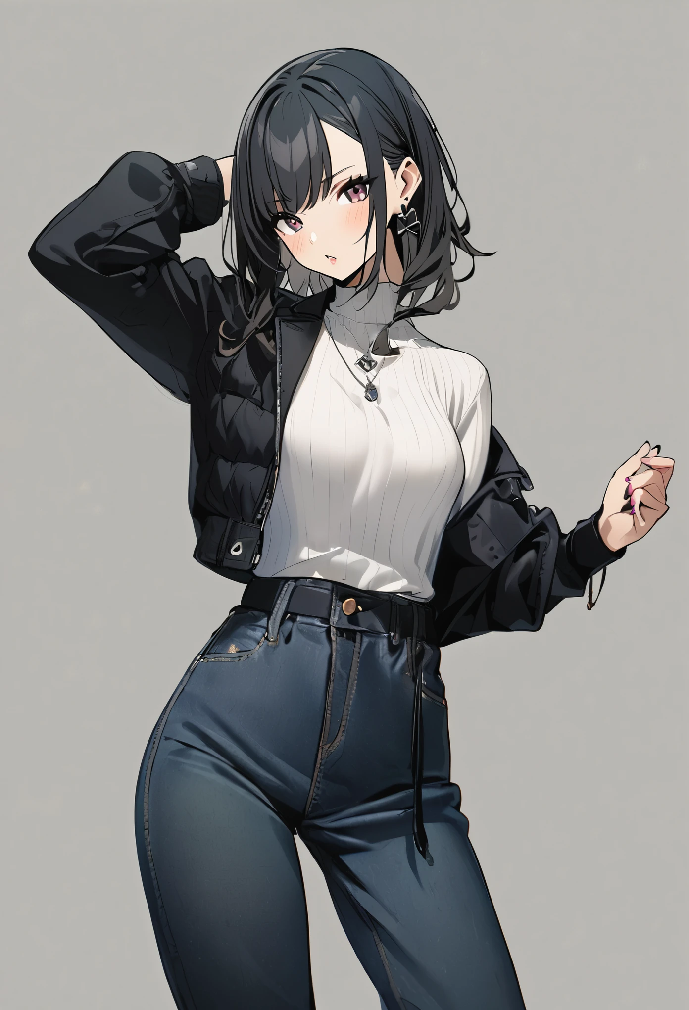 1 girl, stylish