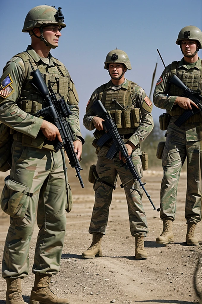 Believe me a picture of US soldiers at war against Soviet Union soldiers
