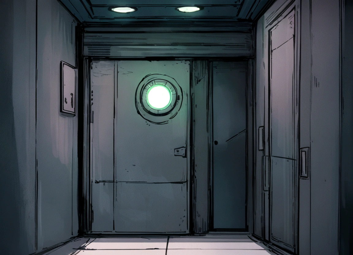 modern,room interior,A wall,There is a door above,positive view